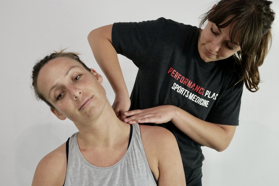 girl with nerd neck soft tissue treatment